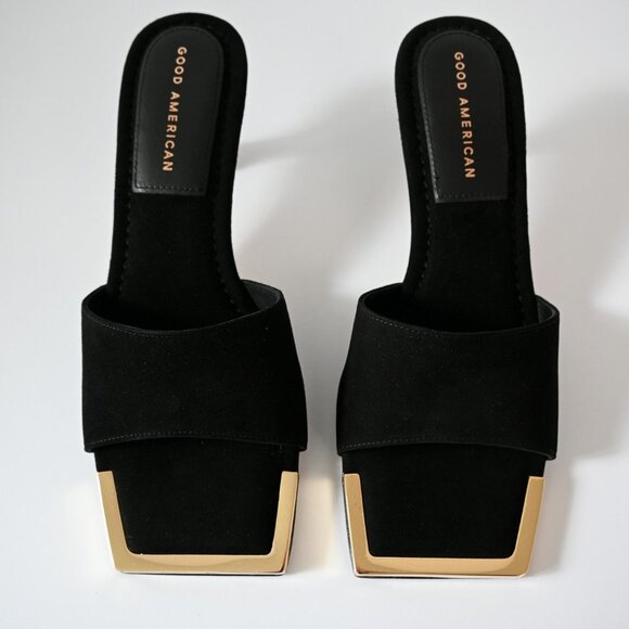 Good American Shoes - Good American Suede Heel